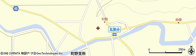 石川県輪島市町野町周辺の地図