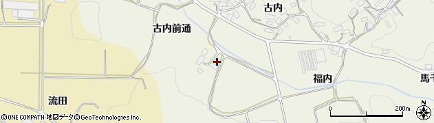 福島県田村郡三春町貝山古内前通83周辺の地図