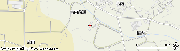 福島県田村郡三春町貝山古内前通103周辺の地図