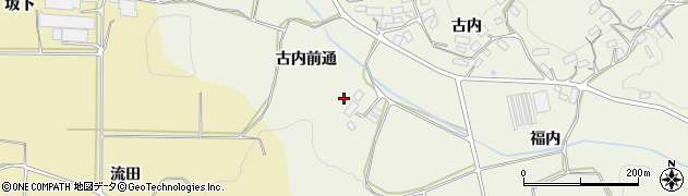 福島県田村郡三春町貝山古内前通425周辺の地図