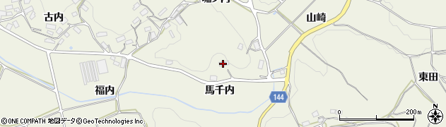 福島県三春町（田村郡）貝山（馬千内）周辺の地図