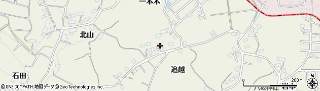 福島県三春町（田村郡）下舞木（追越）周辺の地図