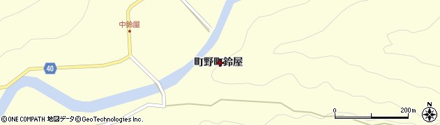 石川県輪島市町野町鈴屋周辺の地図