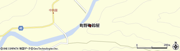 石川県輪島市町野町（鈴屋）周辺の地図