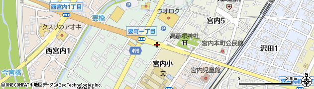 宮内小学校前周辺の地図