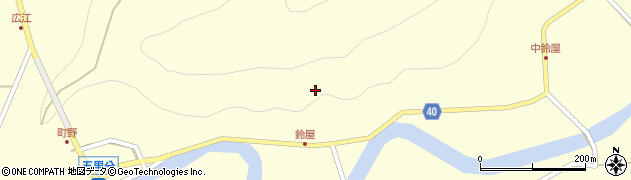 石川県輪島市町野町（鈴屋メ）周辺の地図