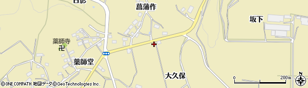 福島県三春町（田村郡）鷹巣（大久保）周辺の地図