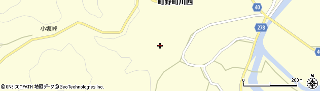 石川県輪島市町野町川西ト周辺の地図