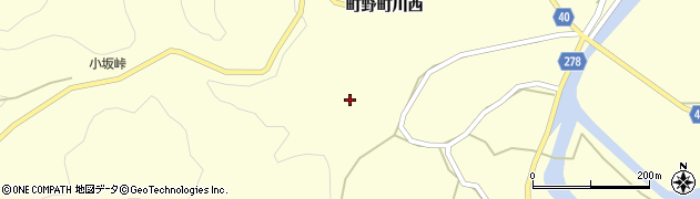 石川県輪島市町野町（川西ト）周辺の地図