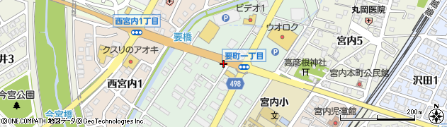 新潟県長岡市要町周辺の地図