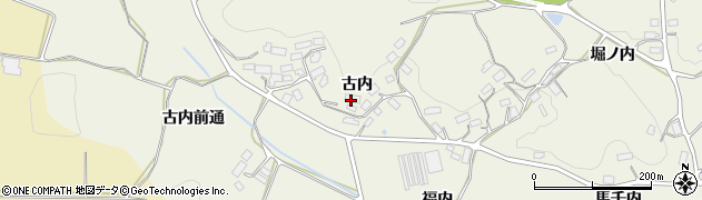 福島県三春町（田村郡）貝山（古内）周辺の地図