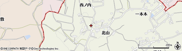 福島県田村郡三春町下舞木西ノ内157周辺の地図