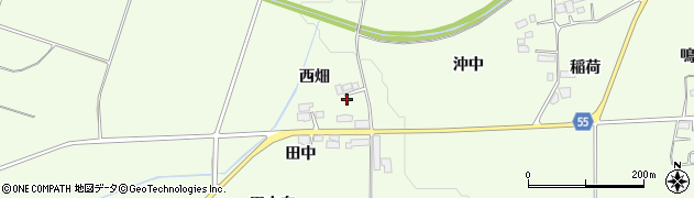 福島県郡山市片平町西畑周辺の地図