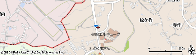 福島県三春町（田村郡）山田（クルミヤツ）周辺の地図