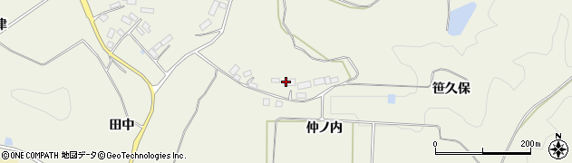 福島県三春町（田村郡）込木（仲ノ内）周辺の地図