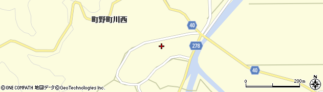 石川県輪島市町野町川西ヘ周辺の地図