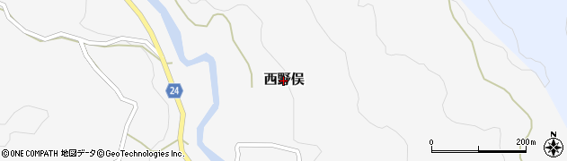新潟県長岡市西野俣周辺の地図