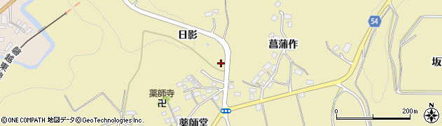 福島県三春町（田村郡）鷹巣（日影）周辺の地図