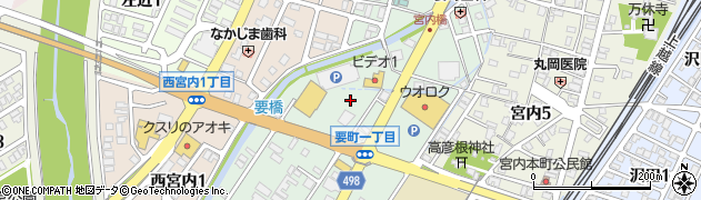新潟県長岡市要町2丁目周辺の地図