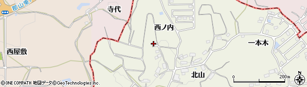 福島県田村郡三春町下舞木西ノ内17周辺の地図