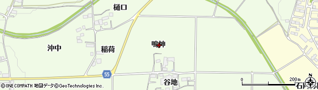 福島県郡山市片平町鳴神周辺の地図