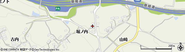 福島県三春町（田村郡）貝山（堀ノ内）周辺の地図