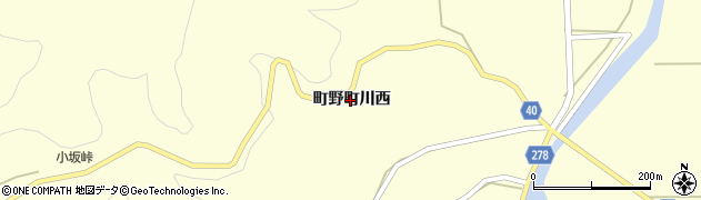 石川県輪島市町野町（川西）周辺の地図