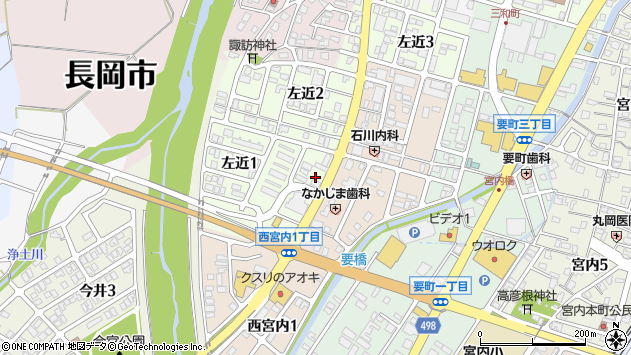 〒940-1161 新潟県長岡市左近の地図