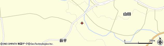福島県双葉町（双葉郡）山田（曲師田）周辺の地図