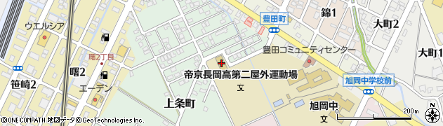 帝京長岡高等学校　第二グラウンド周辺の地図