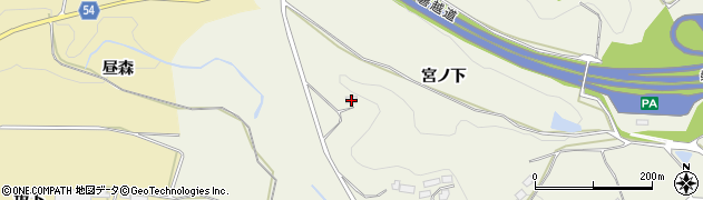 福島県田村郡三春町貝山古内前通231周辺の地図
