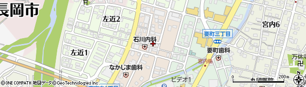新潟県長岡市西宮内周辺の地図