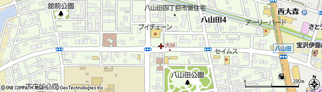 大東銀行八山田 ＡＴＭ周辺の地図