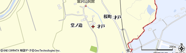 福島県双葉町（双葉郡）山田（才戸）周辺の地図