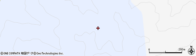 福島県金山町（大沼郡）西谷（小白沢）周辺の地図