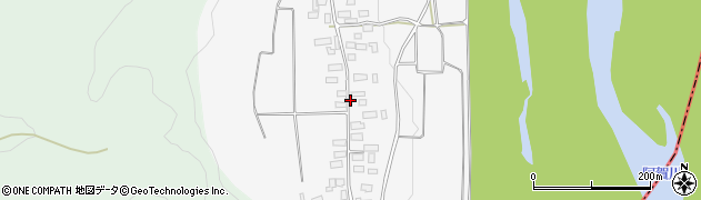 福島県会津美里町（大沼郡）大石（家ノ北）周辺の地図