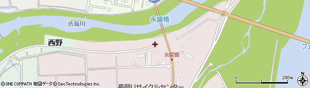 新潟県長岡市下山町周辺の地図
