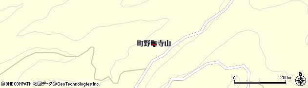 石川県輪島市町野町（寺山）周辺の地図