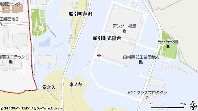 〒963-4318 福島県田村市船引町光陽台の地図
