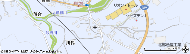 福島県田村市船引町船引（川代）周辺の地図