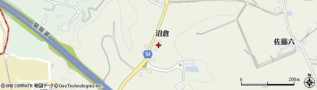 福島県三春町（田村郡）貝山（沼倉）周辺の地図