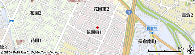 新潟県長岡市花園東周辺の地図