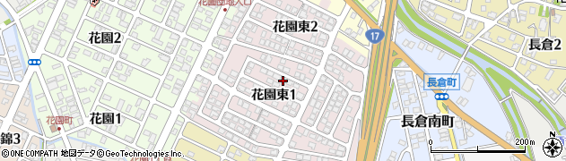 新潟県長岡市花園東周辺の地図