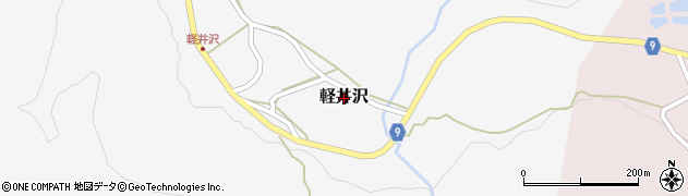 新潟県長岡市軽井沢周辺の地図