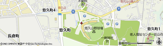 新潟県長岡市悠久町周辺の地図