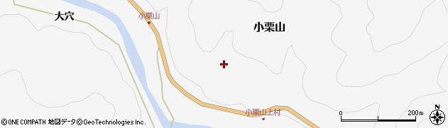 福島県金山町（大沼郡）小栗山（萱場）周辺の地図