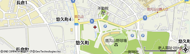 長岡市悠久山プール周辺の地図