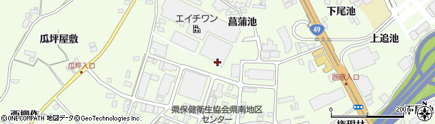 福島県郡山市喜久田町周辺の地図