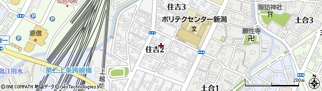 新潟県長岡市住吉周辺の地図