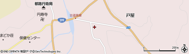 福島県田村市都路町古道周辺の地図